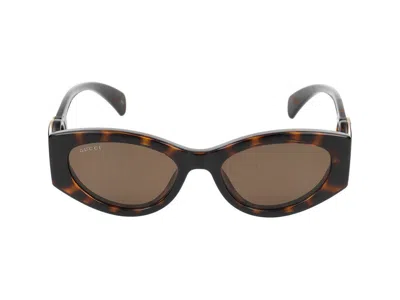 Gucci Womens Brown Gg1691s Cat Eye-frame Acetate Sunglasses In Brown