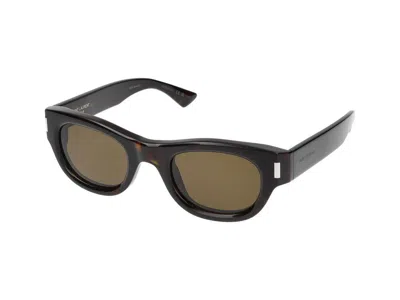 Saint Laurent Sunglasses In Brown