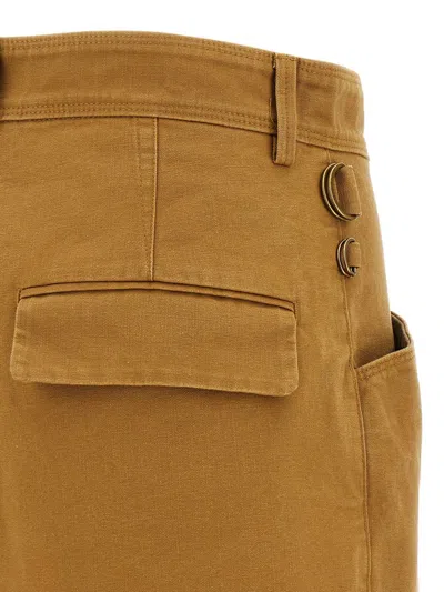 Isabel Marant Cotton Shorts In Brown