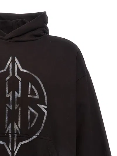Balenciaga 'metal Bb Stencil' Hoodie In Multi