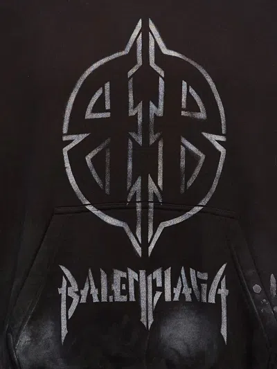Balenciaga 'metal Bb Stencil' Hoodie In Multi