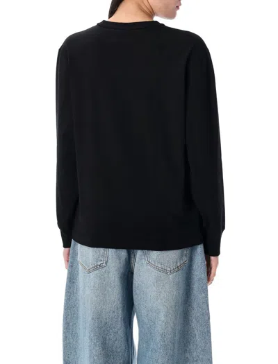 Alexander Wang T T By Alexander Wang Essential Puff Logo T-shirt In Black