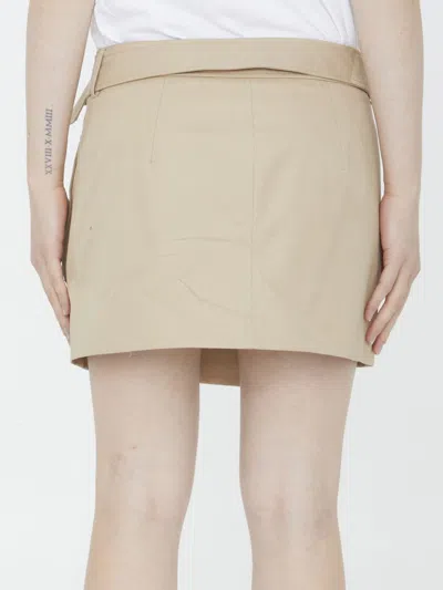 Burberry Trench Miniskirt In Neutral
