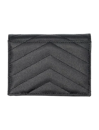 Saint Laurent Pcc Wallet In Brown