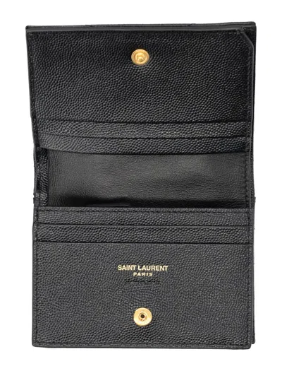 Saint Laurent Pcc Wallet In Brown