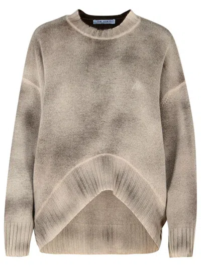 Attico The  Brown Wool Blend Sweater In Brown