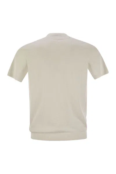 Pt Torino Crew-neck Short-sleeved Cotton Jersey In White