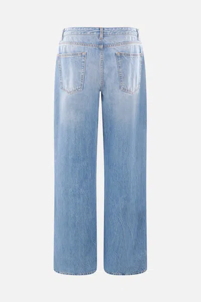 The Row Blue Eglitta Low-rise Straight-leg Jeans In Blue