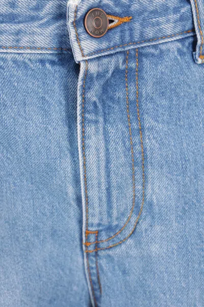 The Row Blue Eglitta Low-rise Straight-leg Jeans In Blue