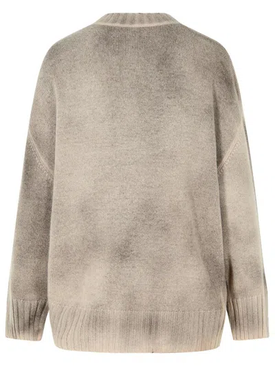 Attico The  Brown Wool Blend Sweater In Brown