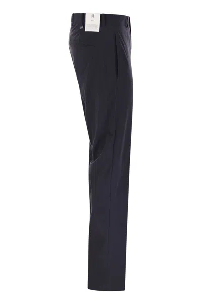 Pt Torino 'epsilon' Trousers In Technical Fabric In Black