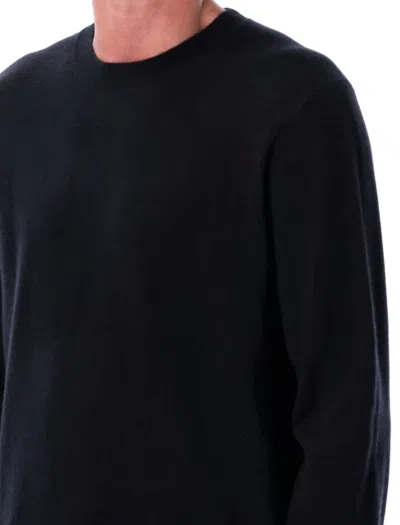 Comme Des Garçons Wool Crew Neck Sweater In Black