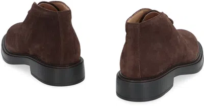 Tod's Suede Desert Boots In Brown