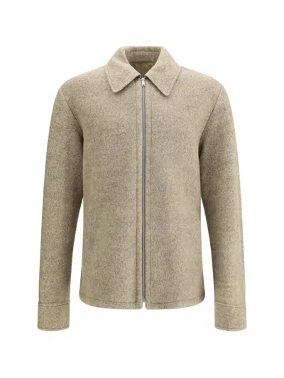 Jil Sander Men Wool Jacket In Neutral