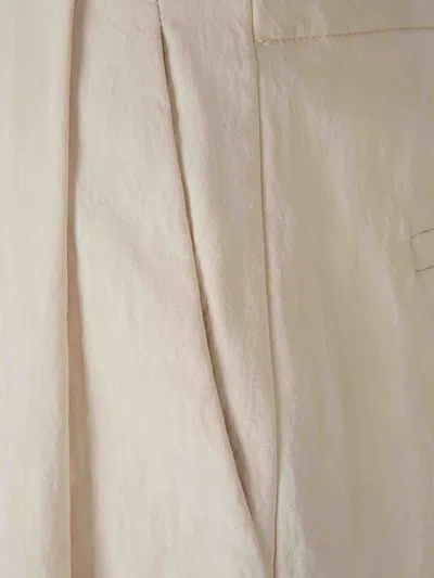 Jacquemus Calisson Pleated Trousers In White