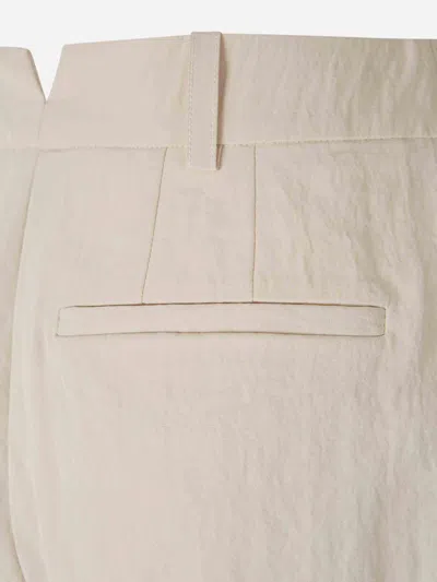 Jacquemus Calisson Pleated Trousers In White