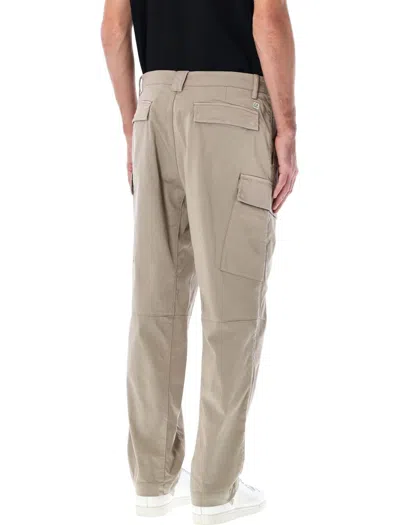 C.p. Company C.p.company Stretch Sateen Loose Cargo Pants In Neutral