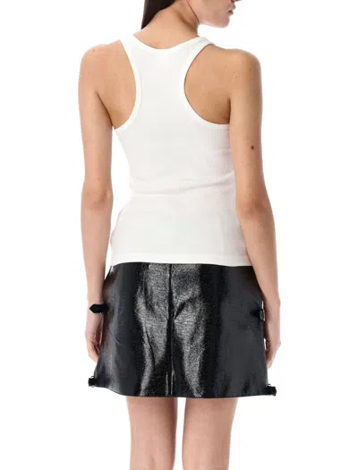 Courrèges 90's Rib Tank Top In White