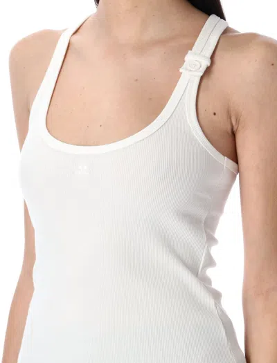 Courrèges 90's Rib Tank Top In White