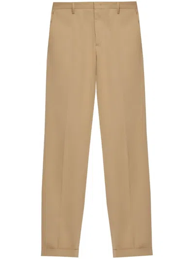 Paul Smith Tailored Men's Trousers Cuffed Hem In Brown
