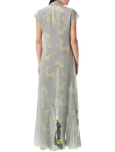 Acne Studios Dranee Long Dress In Gray