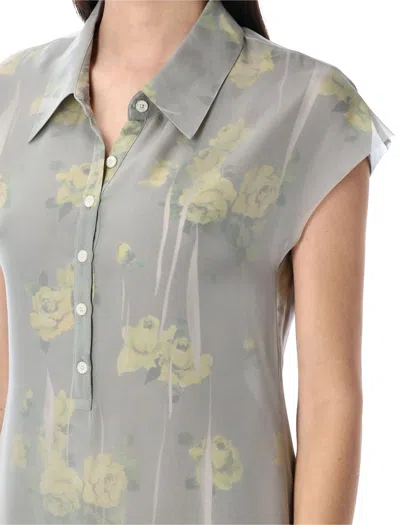 Acne Studios Dranee Long Dress In Gray