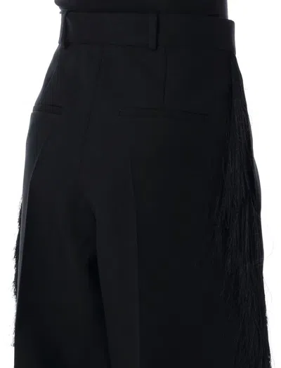 Carven Formal Pant Fringed In Black