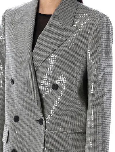 Golden Goose Double-breasted Boyfriend Jacket In Gray