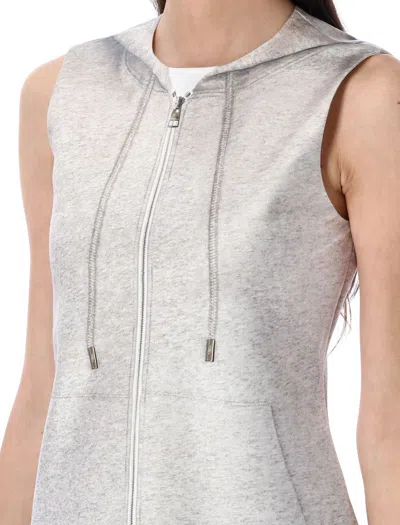 Jw Anderson Hoodie Printed Dress In Gray