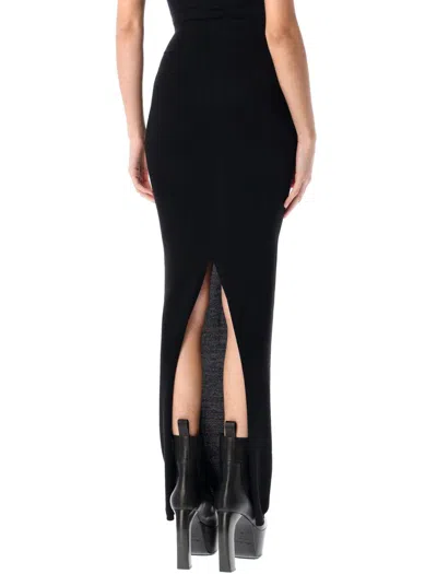 Rick Owens Pillar Maxi Skirt In Black
