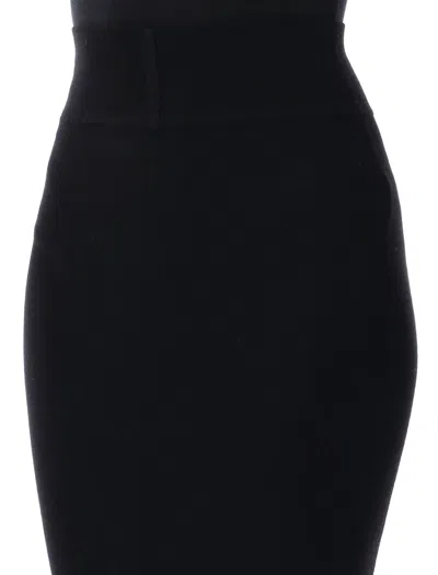 Rick Owens Pillar Maxi Skirt In Black