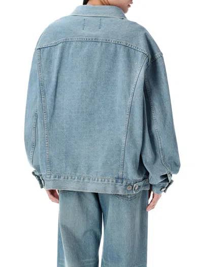 Junya Watanabe Oversized Denim Jacket Long Sleeves In Blue