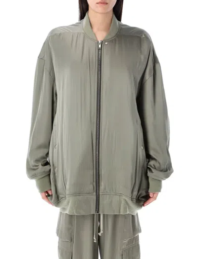 Rick Owens Flight Peter Bomber Jacket In Gray