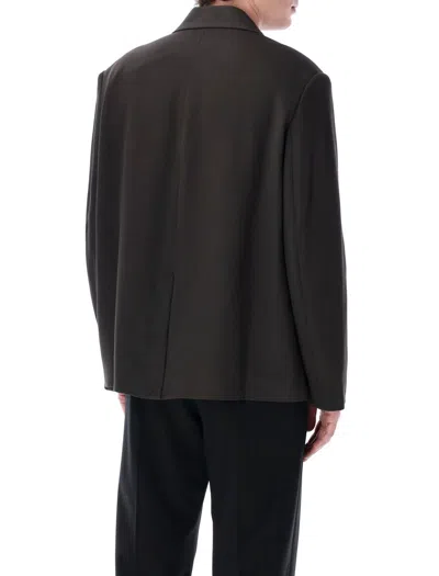 Studio Nicholson Boxy Oversized Blazer With Single-button Closure In Black