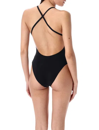 Lido Solid Color Ventitre One Piece Swimsuit In Black