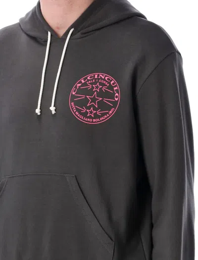 Magliano Graphic Print Hooded Fleece In Gray