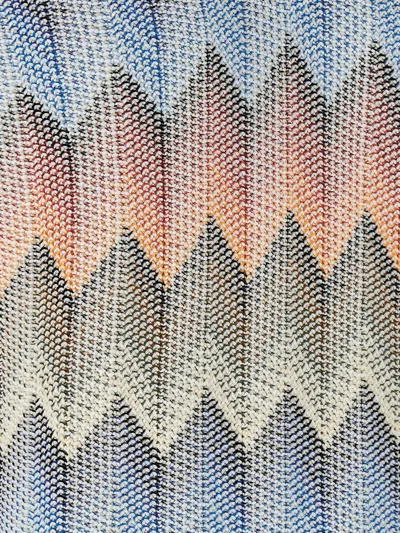Missoni Zigzag Pattern Sleeveless V-neck Vest In Multi