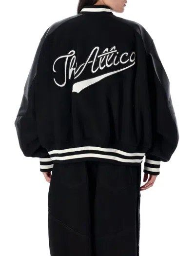 Attico The  Bomber Jacket In Black