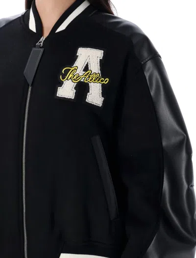 Attico The  Bomber Jacket In Black