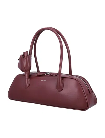Magda Butrym Brigitte Burgundy Handbag With Structured Silhouette In Red