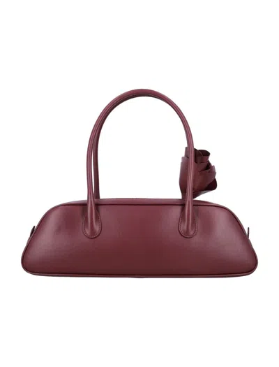 Magda Butrym Brigitte Burgundy Handbag With Structured Silhouette In Red