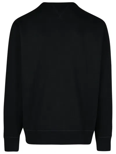 Polo Ralph Lauren Black Cotton Sweatshirt In Black
