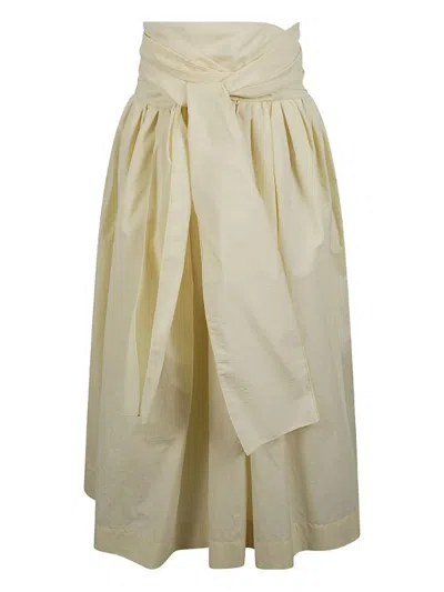 Fabiana Filippi Front-tie Midi Skirt In Multi