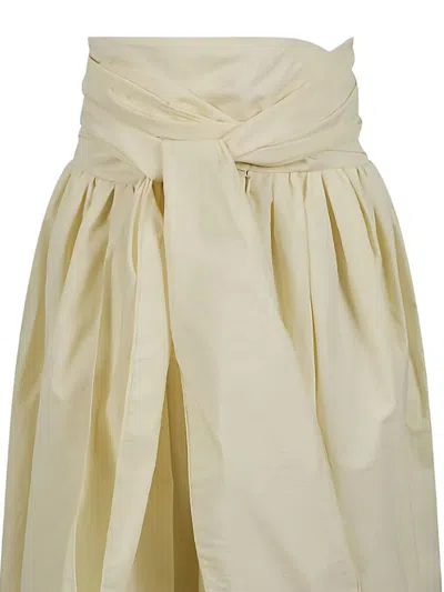 Fabiana Filippi Front-tie Midi Skirt In Multi