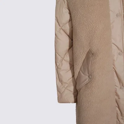 Herno Hooded Quilted Down Jacket And Pockets In Brown