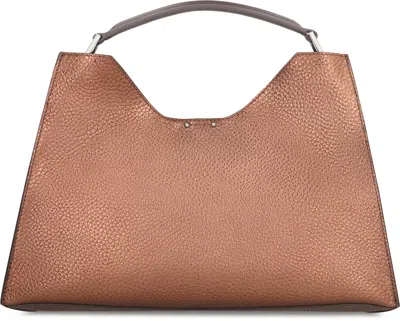 Gianni Chiarini Leather Cross-body Bag Removable Strap In Brown