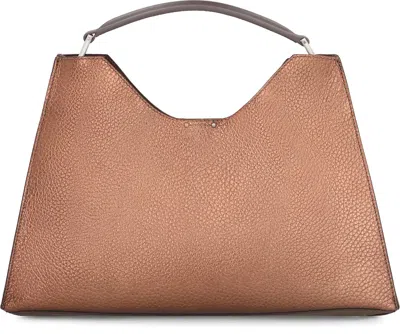 Gianni Chiarini Leather Cross-body Bag Removable Strap In Brown