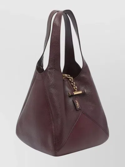 Chloé Balloon Medium Leather And Suede Shoulder Bag