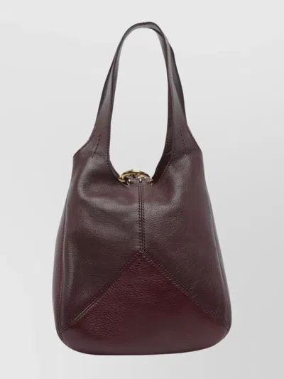 Chloé Balloon Medium Leather And Suede Shoulder Bag