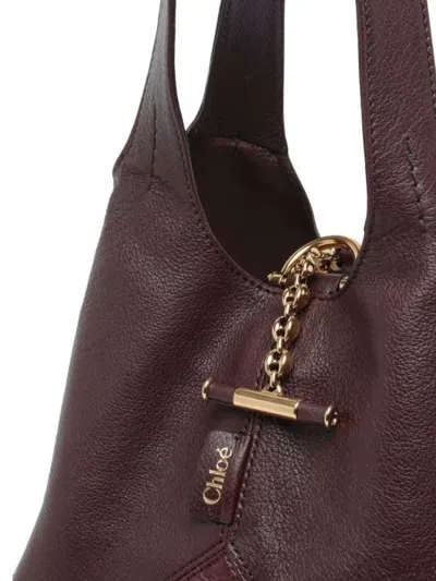 Chloé Balloon Medium Leather And Suede Shoulder Bag